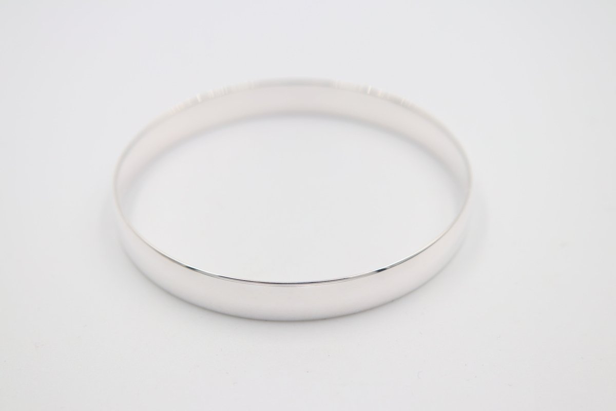 Sterling Silver Solid Heavy Bangle SYB34