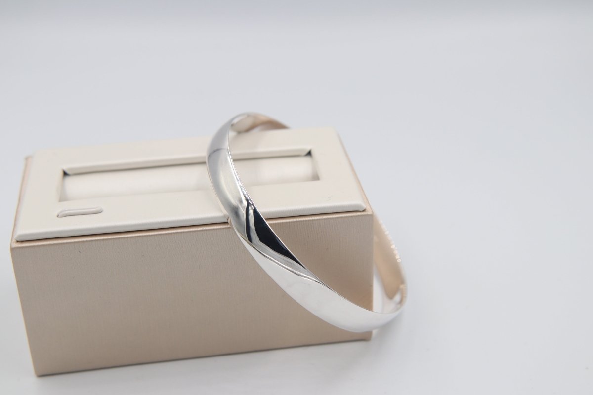 Sterling Silver Solid Heavy Bangle SYB34
