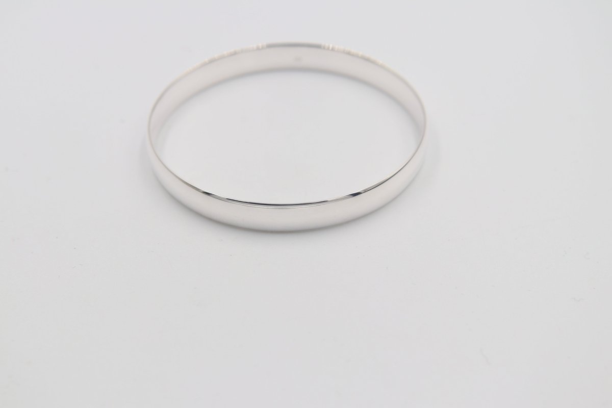 Sterling Silver Solid Heavy Bangle SYB34