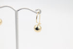 9ct Gold Euroball Earrings 8mm 5ER0127