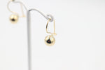 9ct Gold Euroball Earrings 8mm 5ER0127