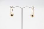 9ct Gold Euroball Earrings 8mm 5ER0127