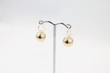 9ct Gold Euroball Earrings 12.5mm 5ER0123