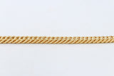 Gold Plated Curb link Bracelet 23cm GP01