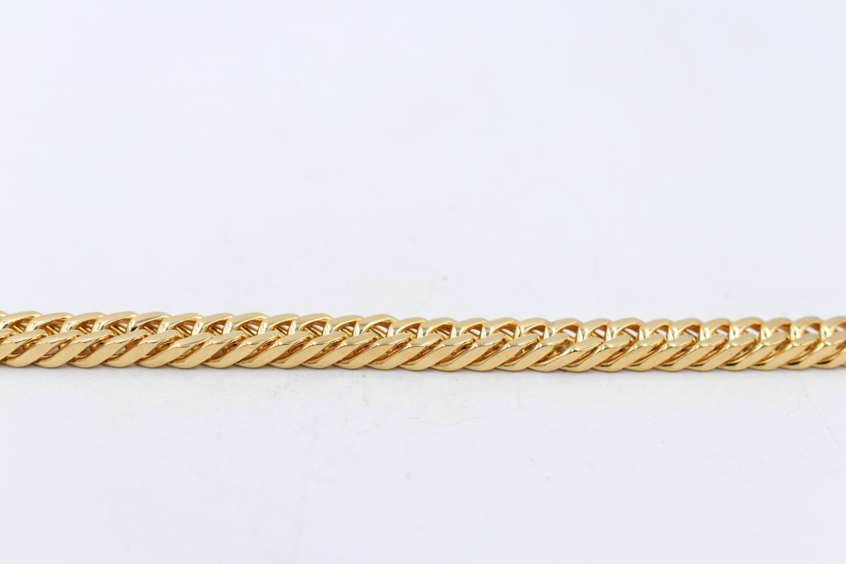 Gold Plated Curb link Bracelet 23cm GP01