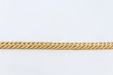 Gold Plated Curb link Bracelet 23cm GP01