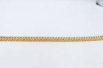 Gold Plated Curb link Bracelet 23cm GP01