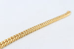 Gold Plated Curb link Bracelet 23cm GP01