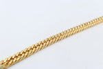 Gold Plated Curb link Bracelet 23cm GP01