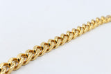 Gold Plated Curb Link Bracelet 23cm GP03