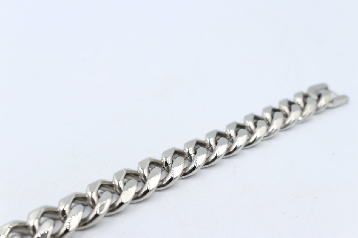 Stainelss Steel Curb Link Bracelet 21cm GP10