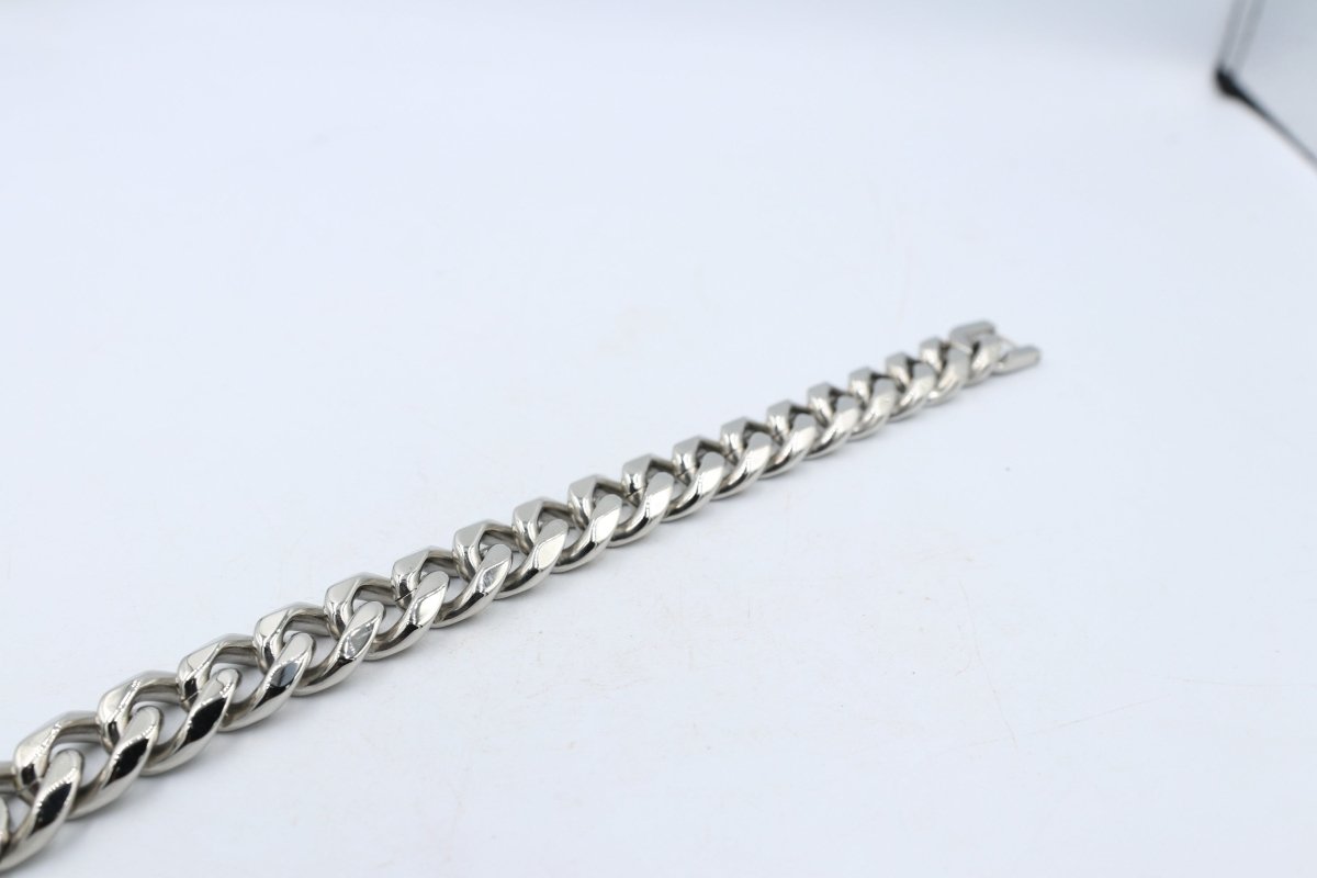 Stainelss Steel Curb Link Bracelet 21cm GP10