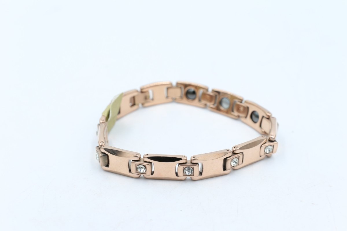 Rose Gold Plated High tech Ceramic Hematite Health Bracelet M02