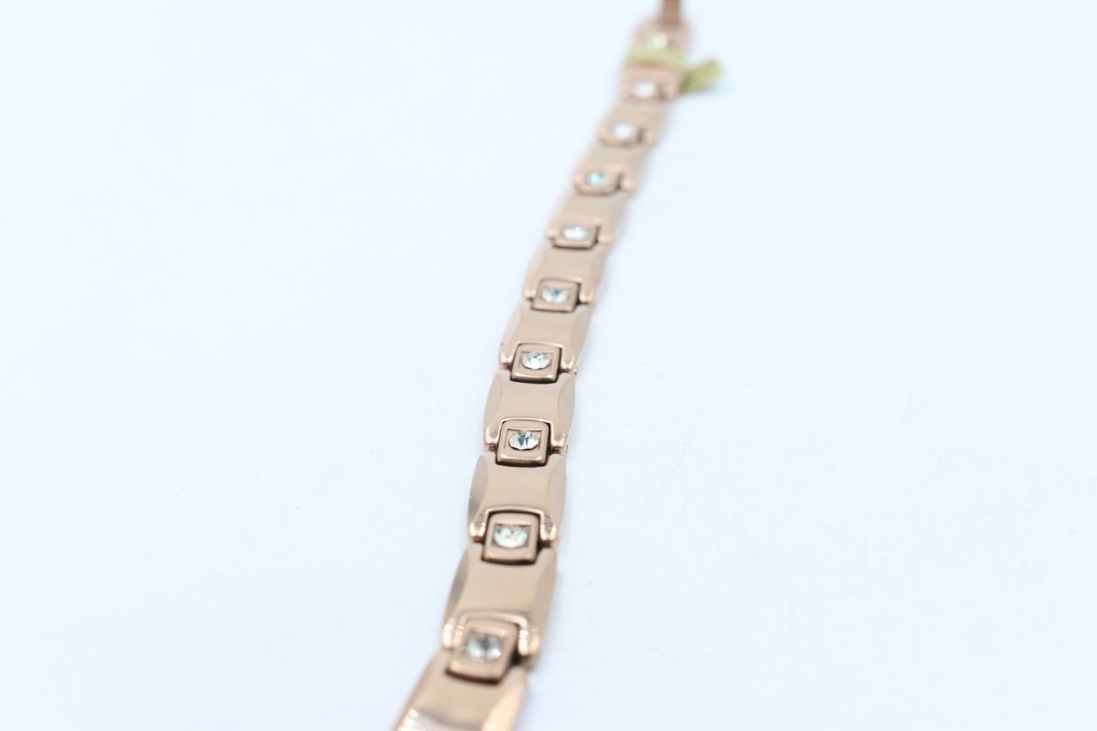 Rose Gold Plated High tech Ceramic Hematite Health Bracelet M02