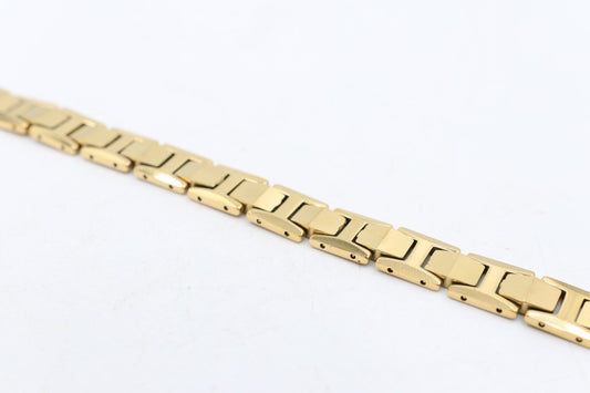 Gold Plated High tech Ceramic Hematite Health Bracelet M03