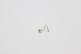 9ct Gold Genuine Peridot Nose Stud