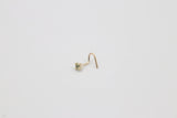 9ct Gold Genuine Peridot Nose Stud