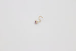 9ct Gold Genuine Amythyst Nose Stud