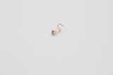 9ct Gold Genuine Amythyst Nose Stud