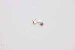 9ct Gold Genuine Amythyst Nose Stud