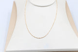 9ct Gold Italian Box Chain 50cms