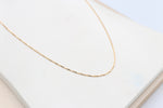 9ct Gold Italian Box Chain 50cms