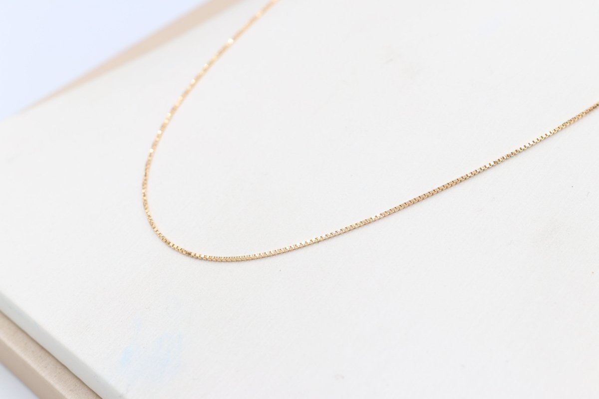 9ct Gold Italian Box Chain 45cms
