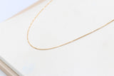 9ct Gold Italian Box Chain 50cms