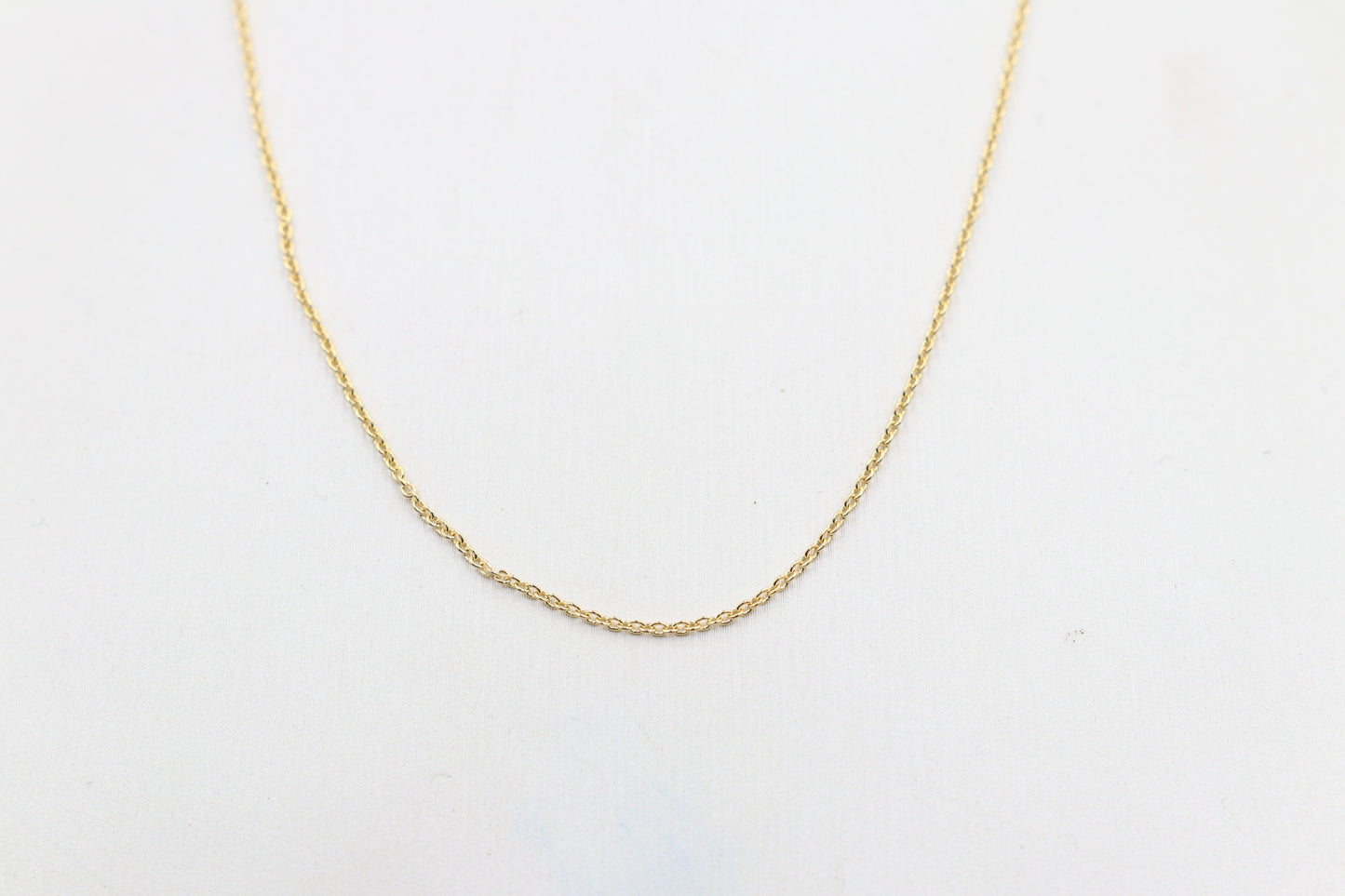 9ct Gold Italian Tight Diamond Cut Rolo Chain 42cm
