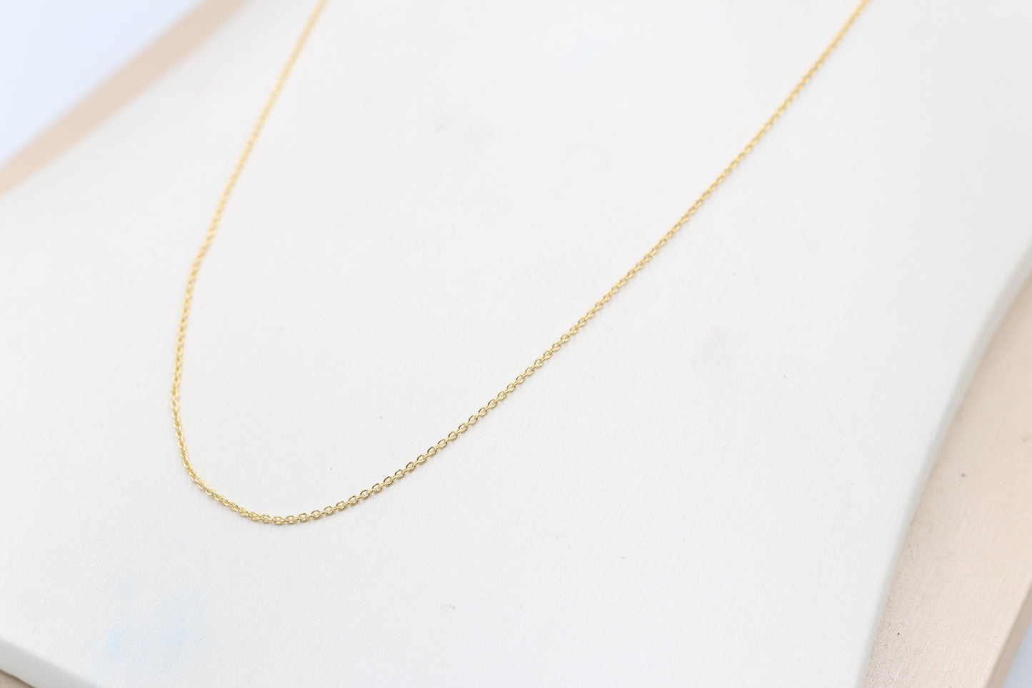 9ct Gold Italian Tight Diamond Cut Rolo Chain 42cm