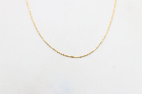 9ct Gold Italian Wheatsheaf Chain 45cms