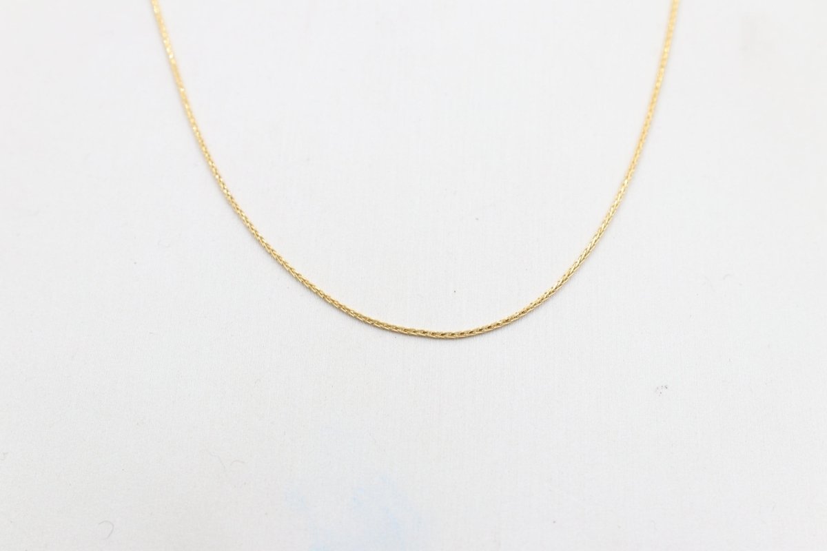 9ct Gold Italian Wheatsheaf Chain 45cms