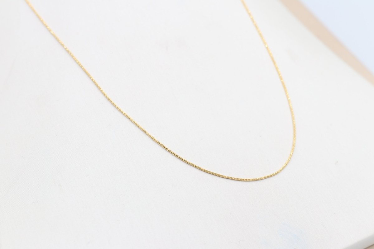 9ct Gold Italian Wheatsheaf Chain 45cms