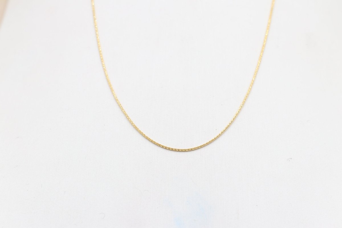 9ct Gold Italian Wheatsheaf Chain 45cms