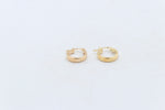 9ct Gold Wide Plain Polished square Hoop Earrings