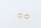 9ct Gold Wide Plain Polished square Hoop Earrings