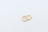 9ct Gold Wide Plain Polished square Hoop Earrings
