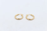 9ct Gold  Tiger stripe Hoop Earrings