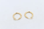 9ct Gold  Tiger stripe Hoop Earrings