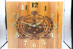 Solid RIMU Wood Samoan Emblem Clock