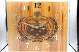 Solid RIMU Wood Samoan Emblem Clock