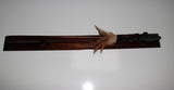 New Zealand Wood and Greenstone Taiaha with base WSSJ20T