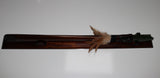 New Zealand Wood and Greenstone Taiaha with base WSSJ20T