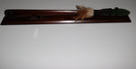 New Zealand Wood and Greenstone Taiaha with base WSSJ20T