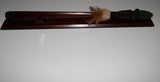 New Zealand Wood and Greenstone Taiaha with base WSSJ20T