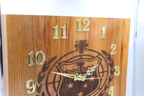 Solid RIMU Wood Samoan Emblem Clock – Stonex Jewellers