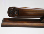 New Zealand Wood and Greenstone Taiaha with base WSSJ20T