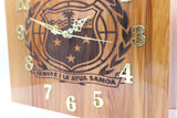 Solid RIMU Wood Samoan Emblem Clock