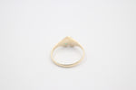 9ct Gold Girls Signet Ring with Emerald