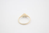 9ct Gold Girls Signet Ring with Emerald